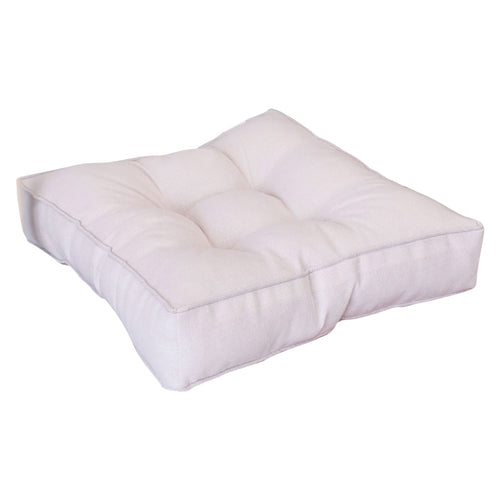 1 Pack Thickened Canvas White Washable Chair Cushions, Seat Pads for Dining Room, Kitchen, and Patio Furniture, Indoor Outdoor Seating Support